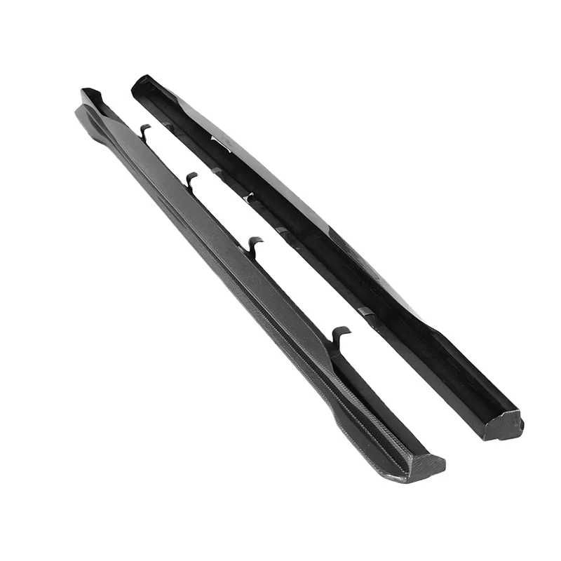 

For RS6 C8 2019-2022 BKSS Style Carbon Fiber Car Side Skirts