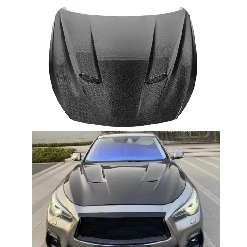 

MP Style Carbon Fiber Front Hood for Q50 Q50L 2014-2020 Q50 Front Hood