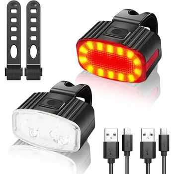 Bright Bicycle Light LED Front USB Rechargeable Mountain Bicycle Lamp Waterproof Bike Headlight Flashlight Cycling Scooter