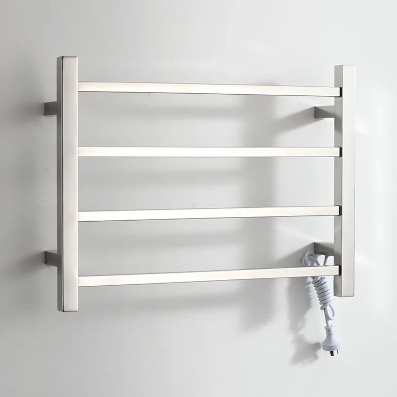 ชั้นวางผ้าขนหนูไฟฟ้า 304 สแตนเลสจับเวลา/อุณหภูมิควบคุมอุ่นราวผ้าเช็ดตัว 450*600*110 มม.ผ้าเช็ดตัวอุ่น 110 V/220 V