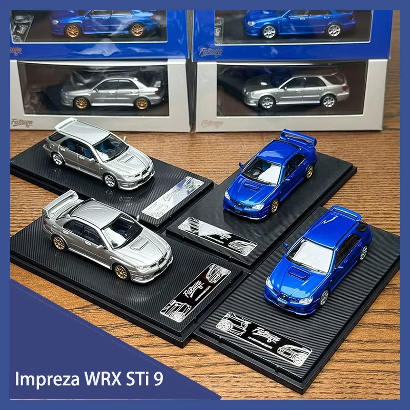 

Furuya масштаб 1/64 Impreza WRX STi 9, модель автомобиля из сплава, статическая коллекция, украшенные праздничные подарки, игрушки, сувенирный подарок