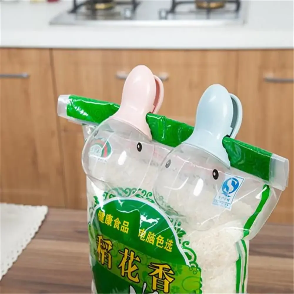 Duck Head Rice Spoon Tea Flour Bag Sealing Clip Dried Fruit Seasoning Scoop Kitchen Plastic Water Ladle Brand  Cute Design Food