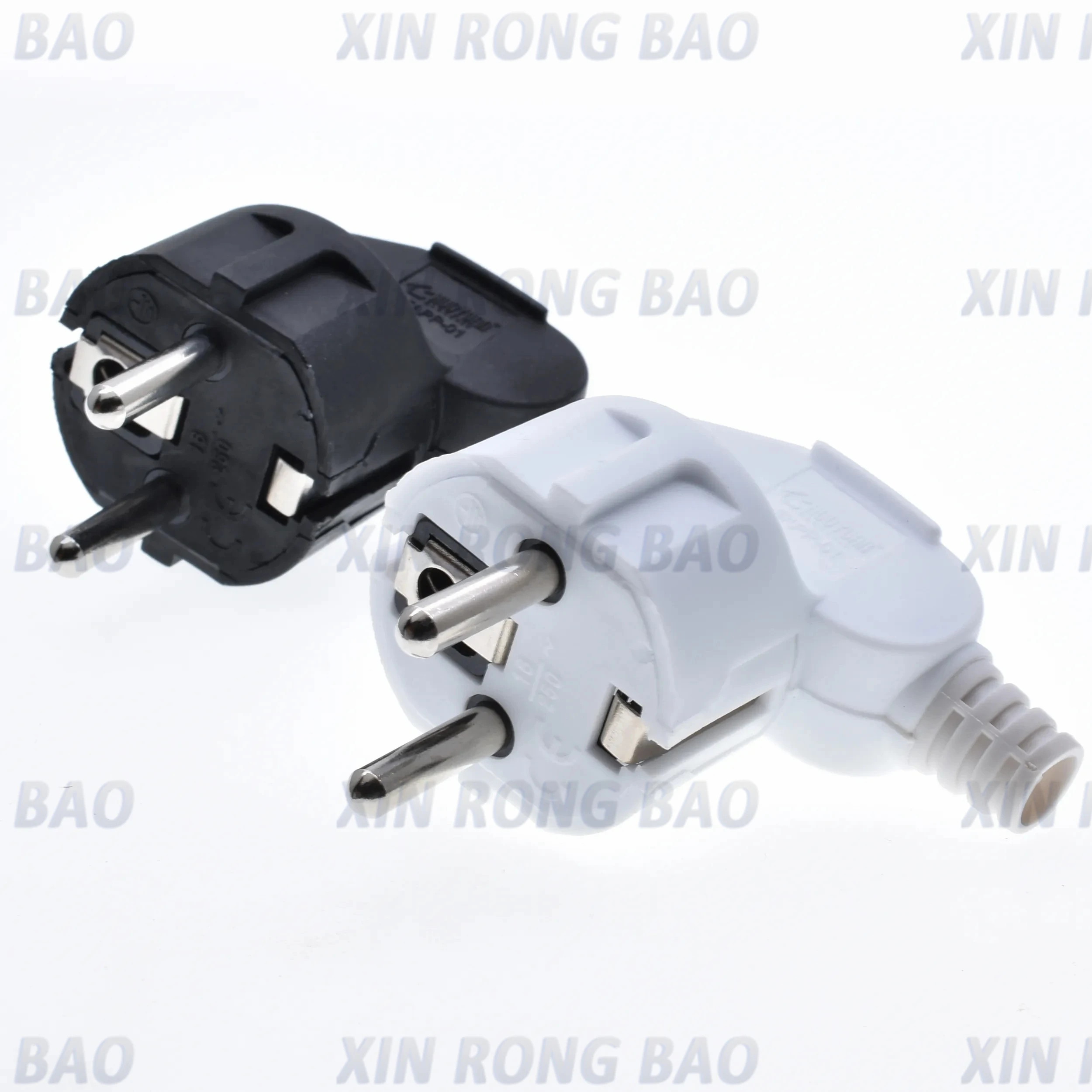 EU AC Power Adapter Socket 16A 250V Connector Cable Electrical Plug White Black korean Male Converter Adaptor Detachable Plug