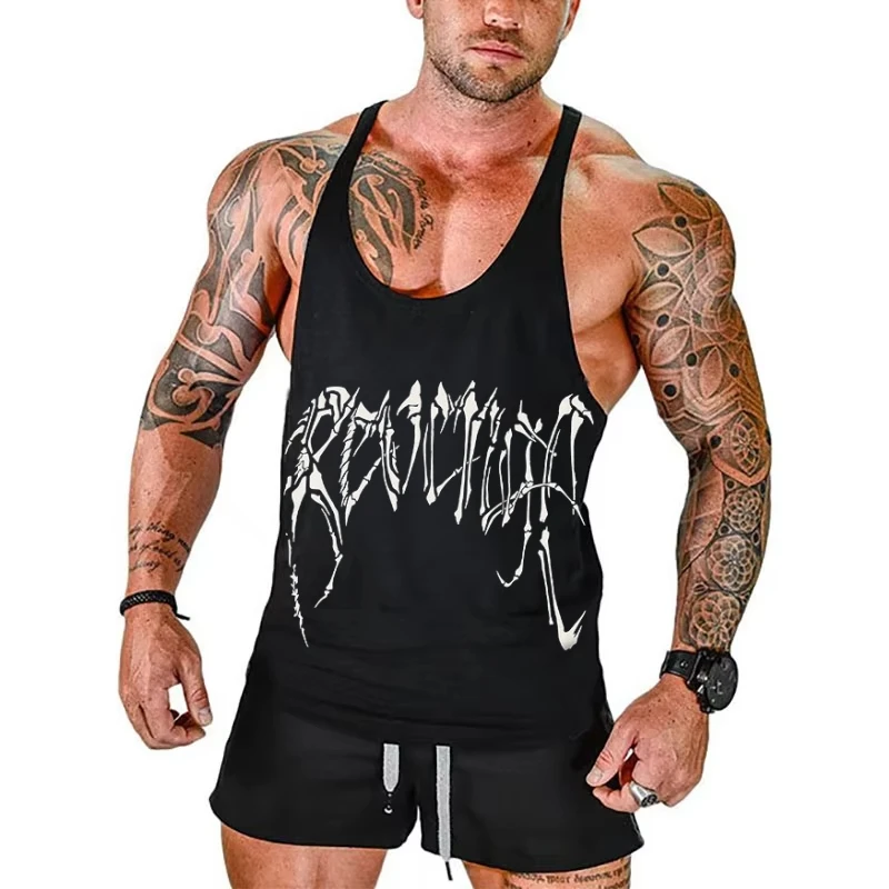 

Hommes Stringer Gym Top — Vêtements Fitness, Chemise de Musculation, Singlet Musculaire, FibrSweatshirt, Vêtements Hommes