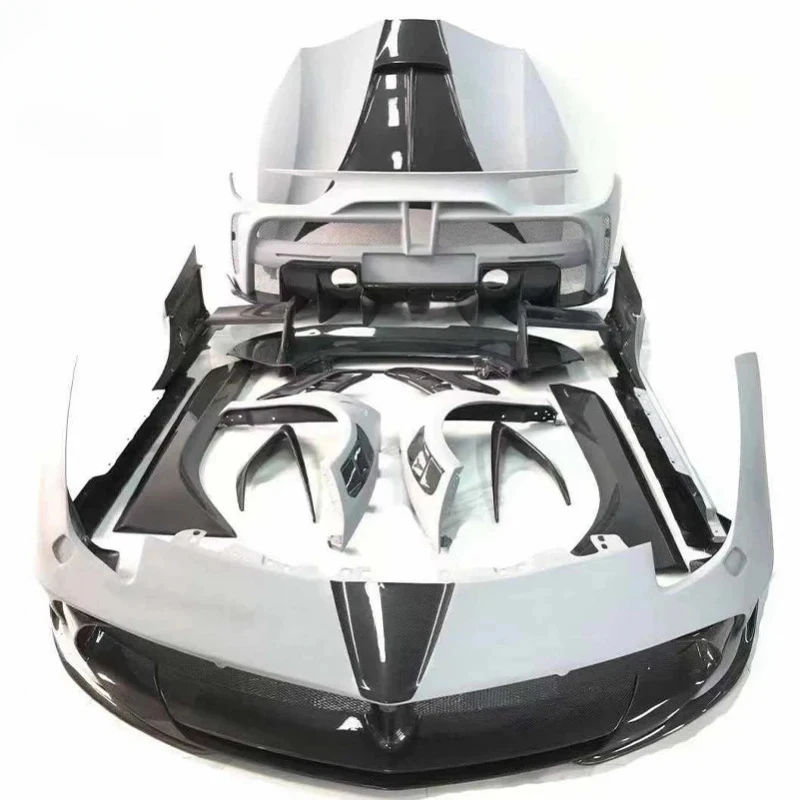 ThrustWorks Premium Car Accsori Carbon Fiber Body MSY Style Full Widdy Kit Conversion, Front Bumper Side Skirts Durle
