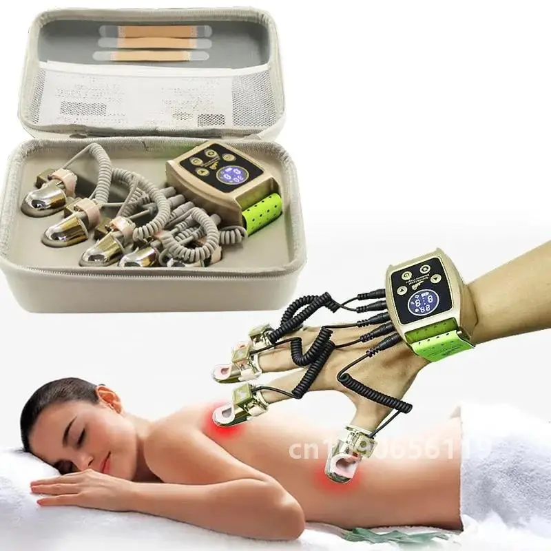 NIEUW Gezicht Lifting Body Massager Radiofrequentie Microstroom Gouden Vinger RF EMS Schoonheidsmachine Zwaartekracht Diamantvinger