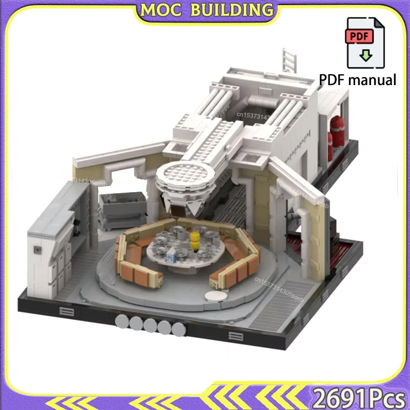 Diorama de remorque spatiale USCSS, modèle nostromoé, blocs de Construction MOC, briques, bricolage, jouets de Construction du 8e passager, cadeau d'anniversaire