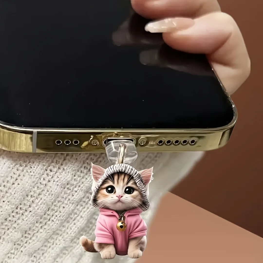 

Phone Dust Plug Cute Type-C Dust Plug Dust Plug Acrylic For Type-C Connector Iphone Samsung
