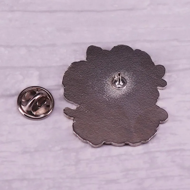 الرعب الجمجمة المينا دبوس الظلام ساحر الفن بروش القوطية الهيكل العظمي شارة هالوين دبابيس الرجال النساء مجوهرات الأزياء اكسسوارات هدايا #4