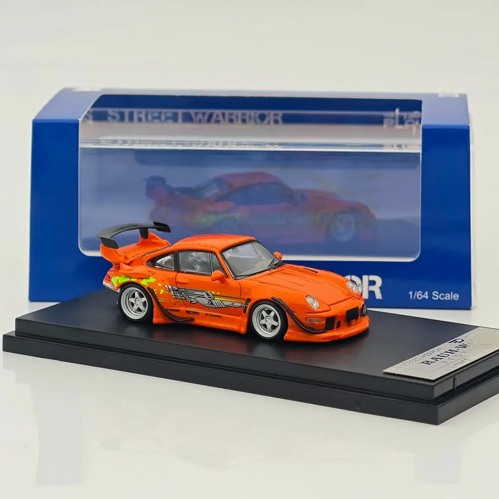

SW 1/64 Масштаб RWB 993 RAUH-Welt Orange Speed and Furious Литой под давлением металлический автомобиль Миниатюрная коллекция Авто Подарочные модели игрушечных автомобилей