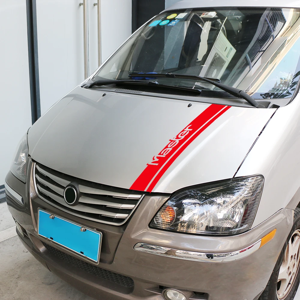 ملصقات فان هود لرينو ماستر 2 3 4 سيارة بونيه الرسومات المشارب ديكور ملصق مائي غطاء الفينيل ضبط السيارات اكسسوارات