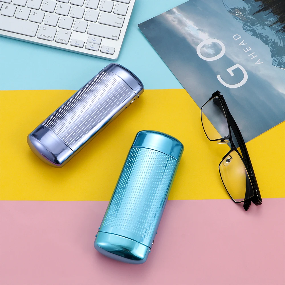 Metall Brille Box Brillen etui Hardcover Aluminium Brillen etui tragbare Brillen box Reise brillen Veranstalter – Detail 11
