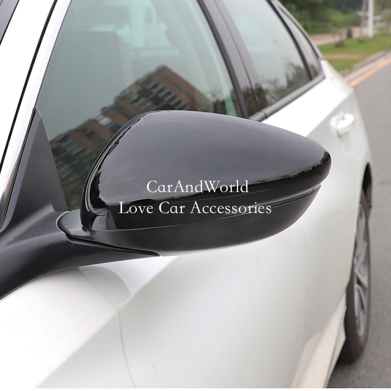 

For Honda Accord 10th 11th 2018-2025 Exterior Moulding Rear View Mirror Cover Side Door Rearview Frame Trims ABS Car Accessories