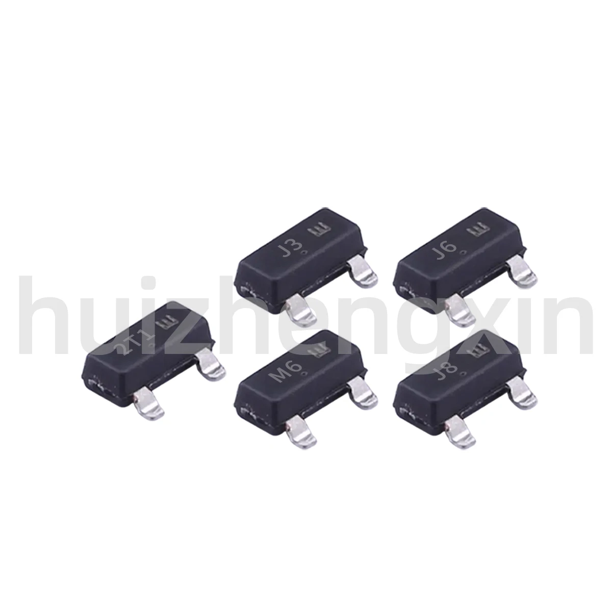 100PCS S9012 2T1 S9013 J3 S9014 J6 S9015 M6 S9018 J8 SOT-23 NPN/PNP Switching Transistor