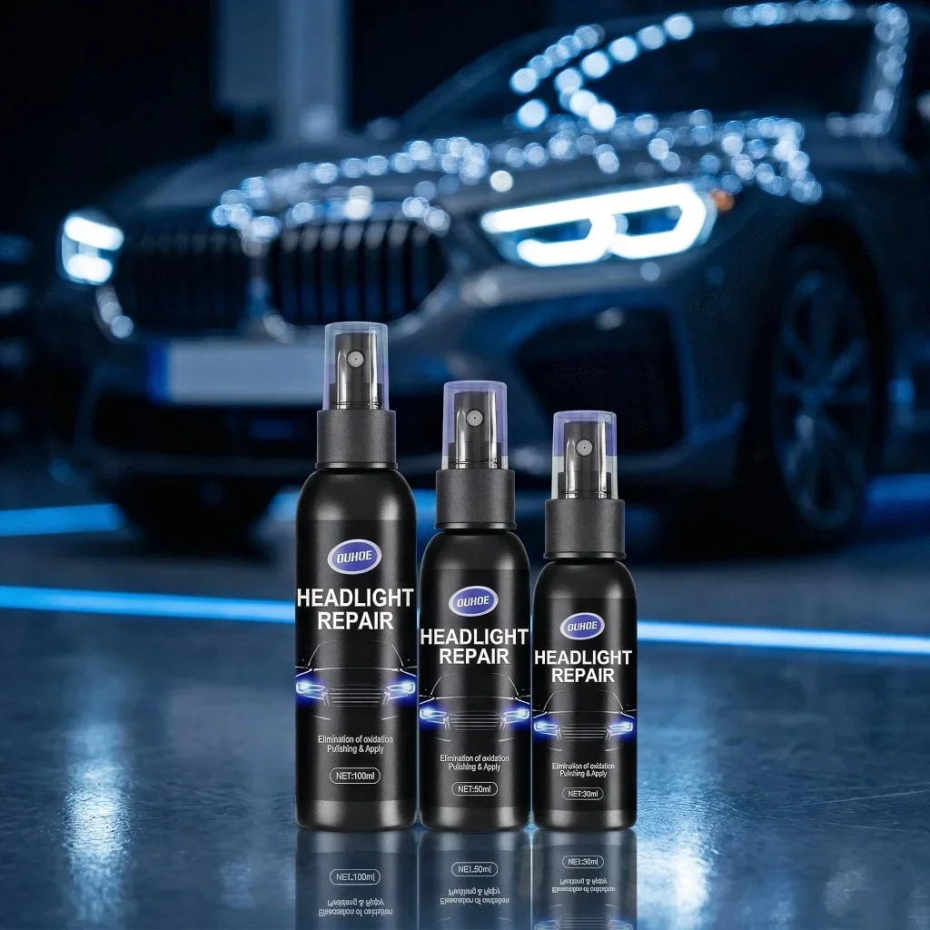 Car Headlight Polishing Agent Scratch Remover Repair Headlight Renewal Polish Liquid Headlight Restoration Kit