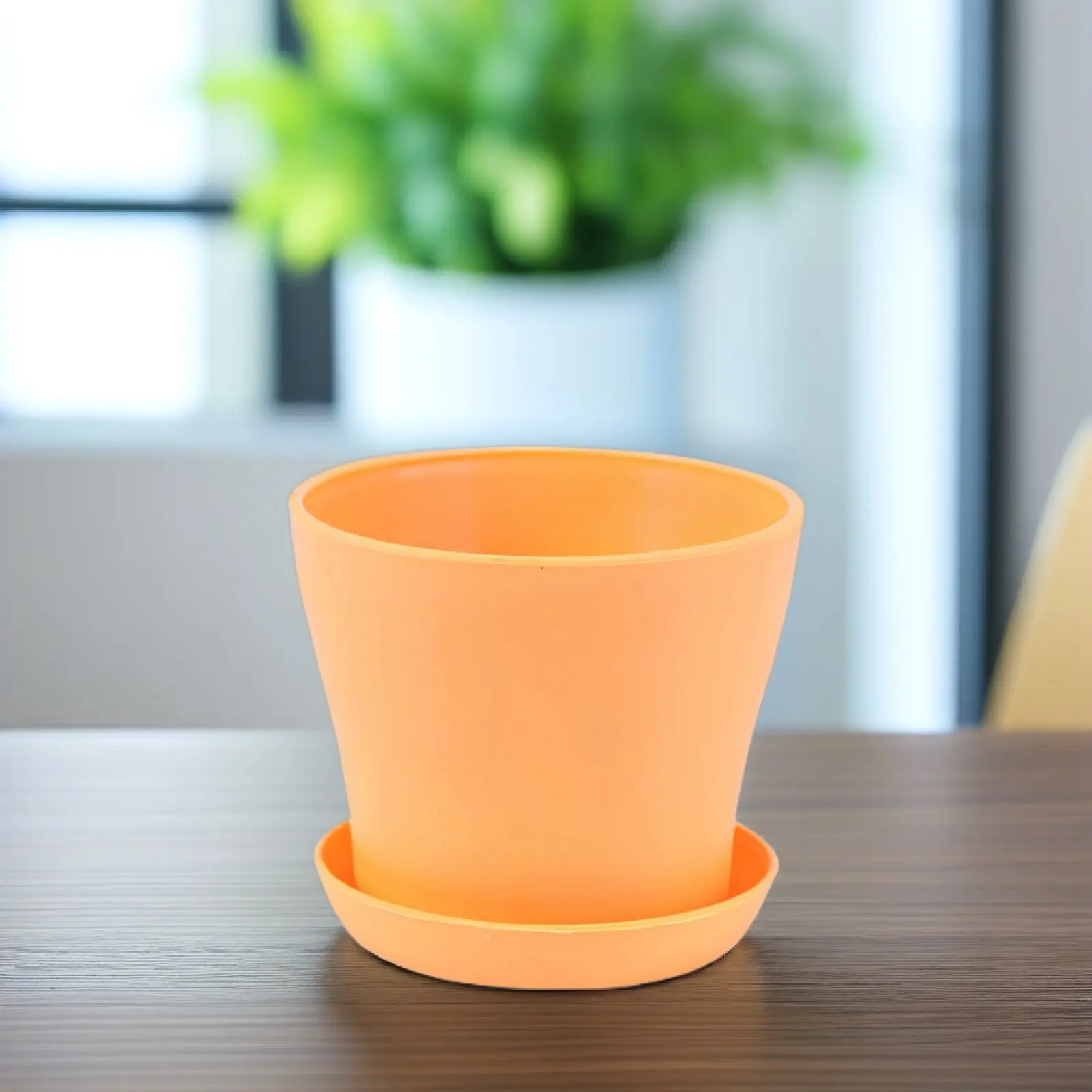 

Набор из 8 пластиковых горшков для растений из полипропилена с поддонами для удобного выращивания без беспорядка, идеально подходят для суккулентов, бонсай, цветов, для дома