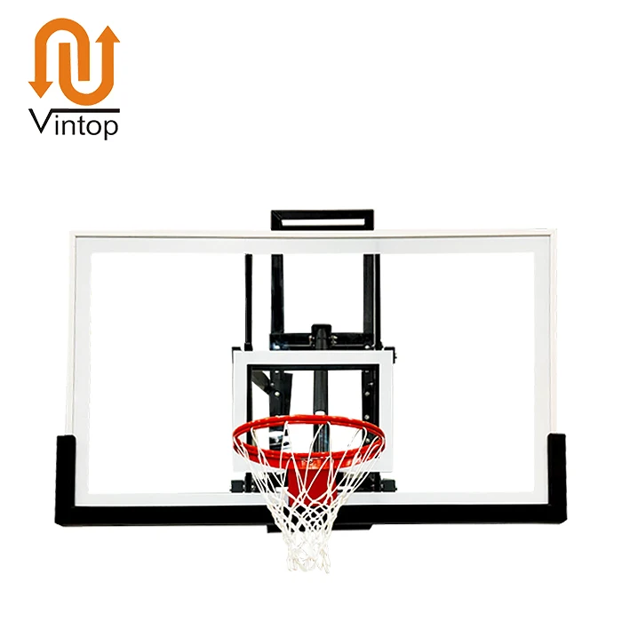 แป้นบาสเก็ตบอลติดผนังยอดนิยม ขนาด 72 นิ้ว 60 นิ้ว อุปกรณ์ฝึกซ้อมบาสเก็ตบอลสำหรับขาย