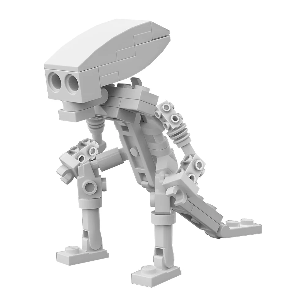 MOC Movie Skeleton Alien Model Building Blocks Monster Horror Skeleton Skeleton Creative Puzzle Brick Toy Kid Gift