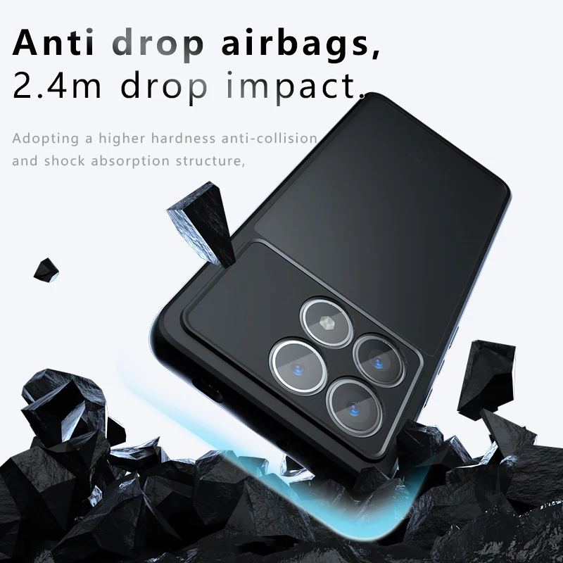 Skin Sensation Airbag Anti Drop Case Cover for Xiaomi Poco X6 Pro Mircropyle Back Case Cover for Xiaomi Poco X6 Cellphone Fundas