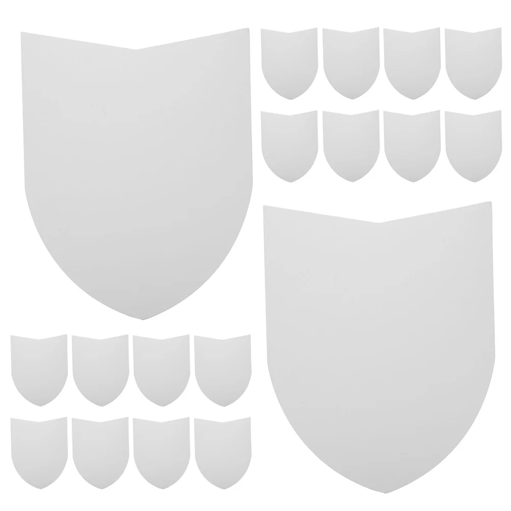 36Pcs DIY Blank Paper Shields Creative Painting Kids Party Game Graffiti Role Play Decoration Toy Shield Kids Shield Toy