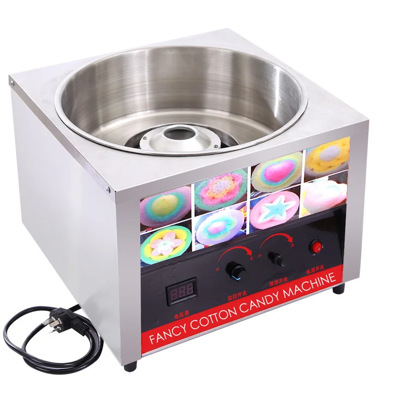 

Cotton candy machine, commercial, fully electric, fully automatic electric flower shaped cotton candy machine for small stalls