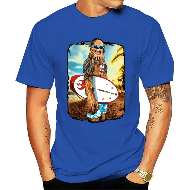 Fan Gift Size S-Xxl High Quality Casual Printing Tee Shirt New Wookie Chewbacca Chewi  Surfing T-Shirt Men Clothing Summer Funny