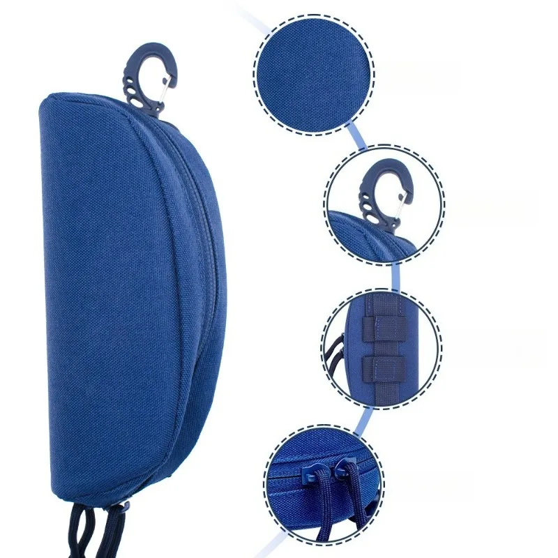 حافظة نظارات تكتيكية مولي مقاومة للصدمات، صندوق نظارات شمسية محمول للاستخدام الخارجي للرجال والنساء #5