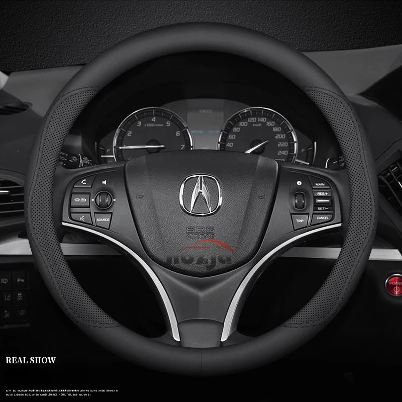 Car Leather Steering Wheel Cover for Acura NSX RDX RLX  Integra ADX TL ZDX ILX MDX Type S A-Spec SH-AWD GT Auto Accessories