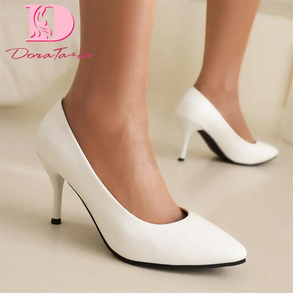 

Big Size 34-43 Brand New Ladies Solid Pumps Fashion Pointed Toe Thin High Heels women's Pumps Party Office Sexy Woman Shoes