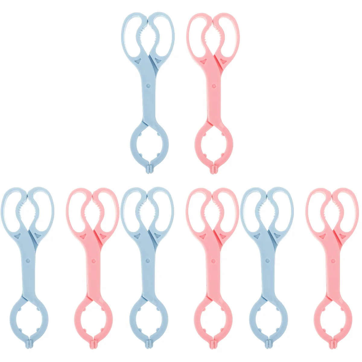 4 PCS Pacifier Clip Baby Bottle Feeder Tong Anti- Scald Tongs Portable Nursing Feeding Clamp