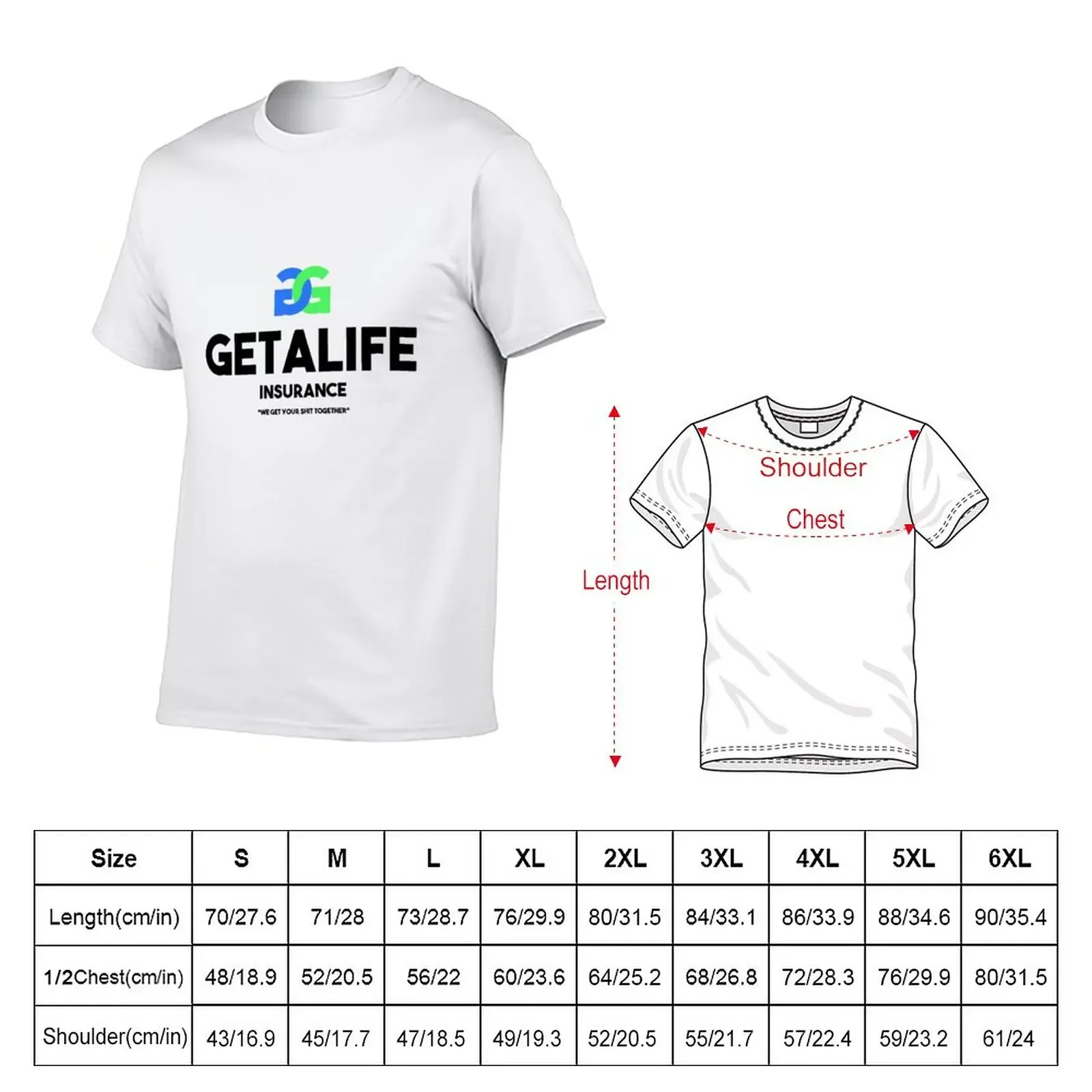 Getalife Insurance T-Shirt hippie clothes vintage clothes men clothes