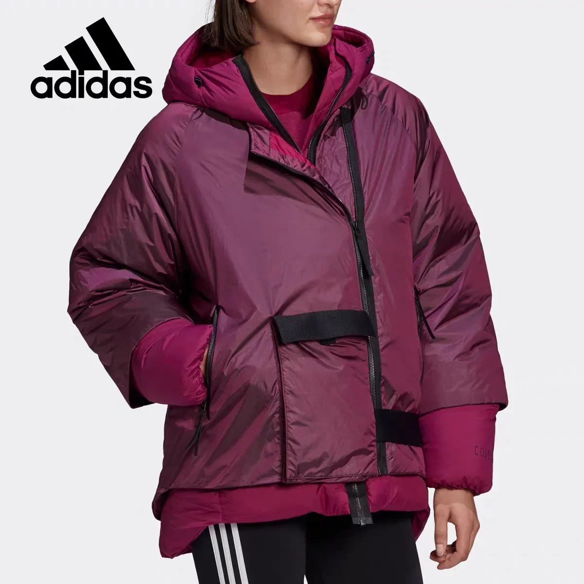 adidas offizielle Website Damen Winter Outdoor Sport doppelseitige warme Daunenjacke FT2458