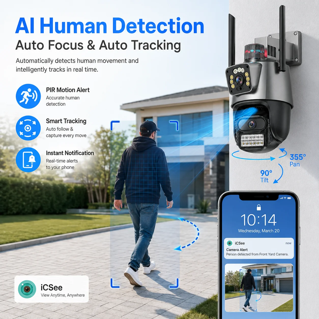 Telecamera Wi-Fi Esterna 4K 8M - Outdoor Lighting Under Roof recensione e prezzo