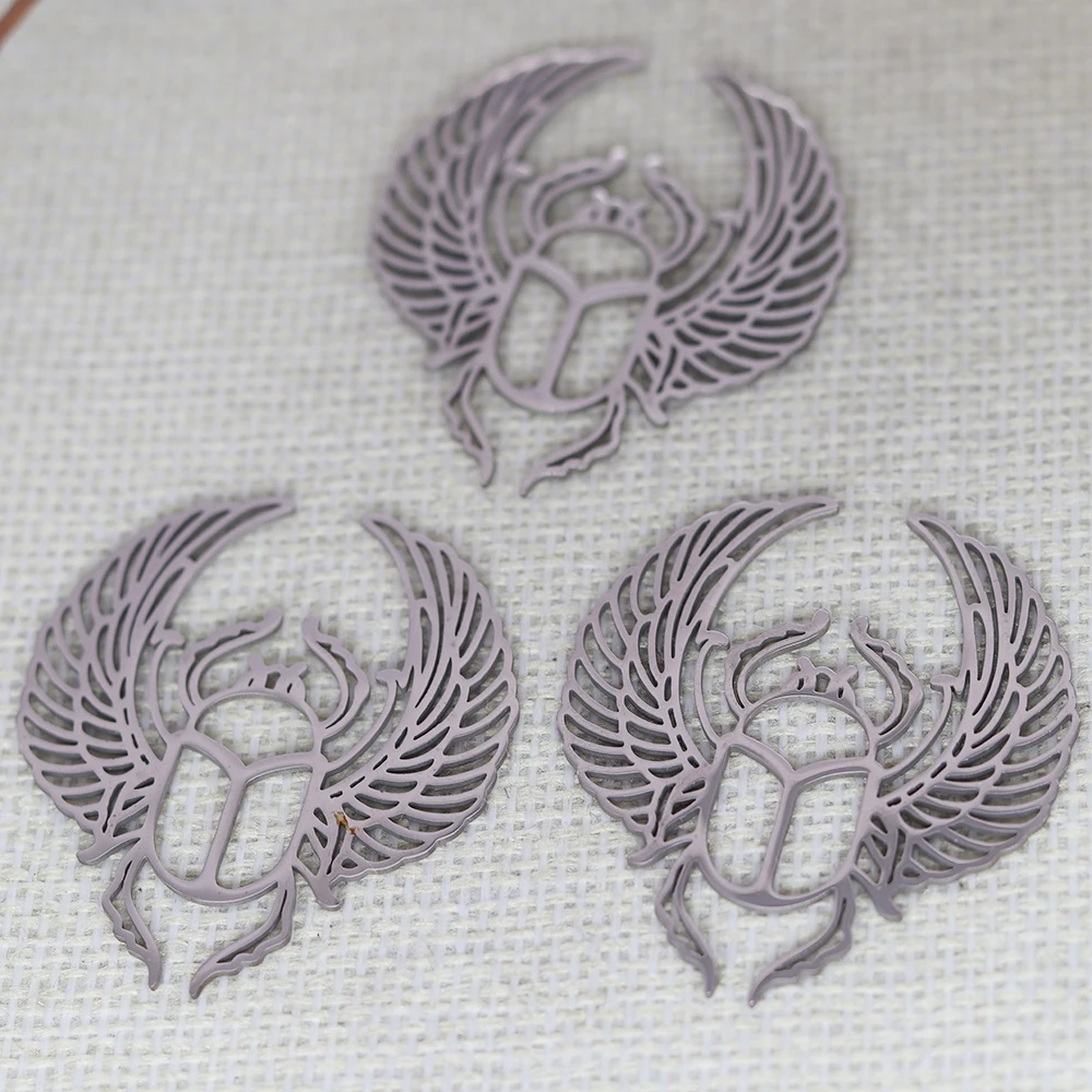

3pcs/Lot Stainless Steel Flying Beetle Accessories DIY Jewelry Making For Bracelets Earring Necklaces For Party Gift