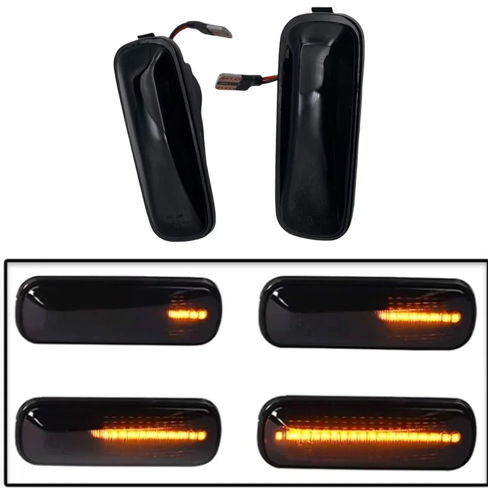 LED Dynamic Turn Signal Side Marker Light 2PCS New Sequential Blinker  For Honda Ballade Hatchback Civic CR-V RD1 Car Accessory