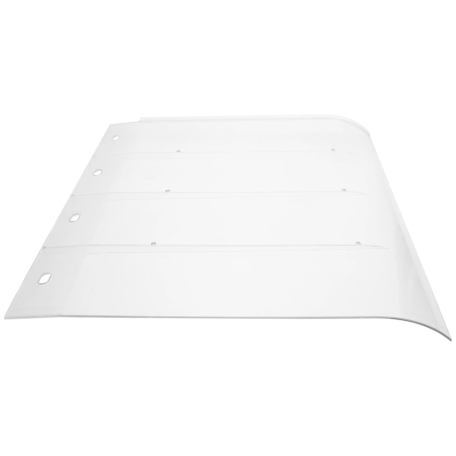 

Window Awning Outdoor Waterproof Pc Canopy for Patio Door Balcony Rain Sun Shelter Easy Install Flat Edge