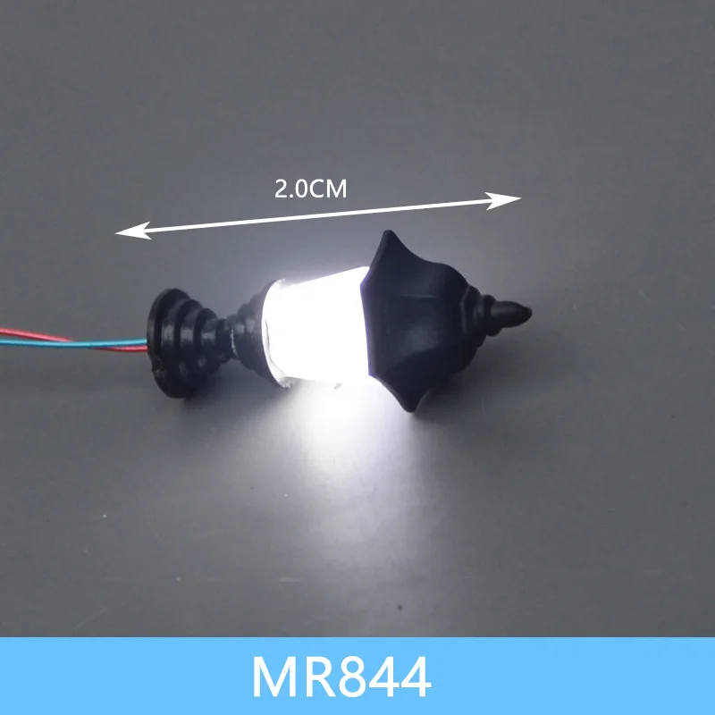 10pcs 3v Miniatur LED leuchtende Gras lampe Kunststoff Modell Kit Maßstab Innenhof Landschafts licht für Diorama Szene Beleuchtung – Detail 9