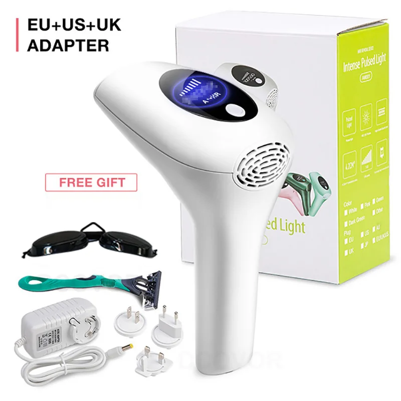 Depiladora láser IPL profesional para mujer, dispositivo depilatorio eléctrico con luz pulsada para mujer, para Bikini corporal Facial