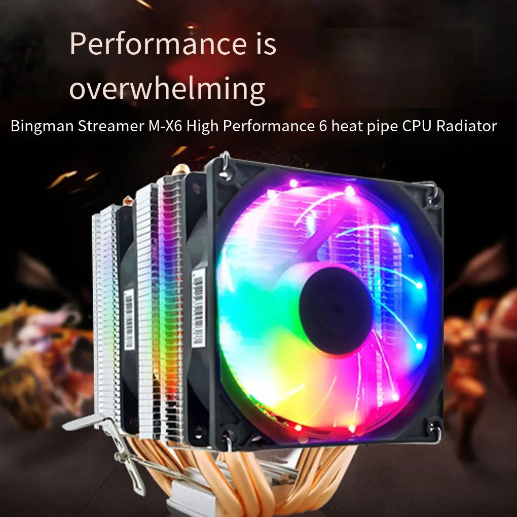 Heating Pipe CPU Cooler Cooling Fan Air-cooled Radiator Professionals