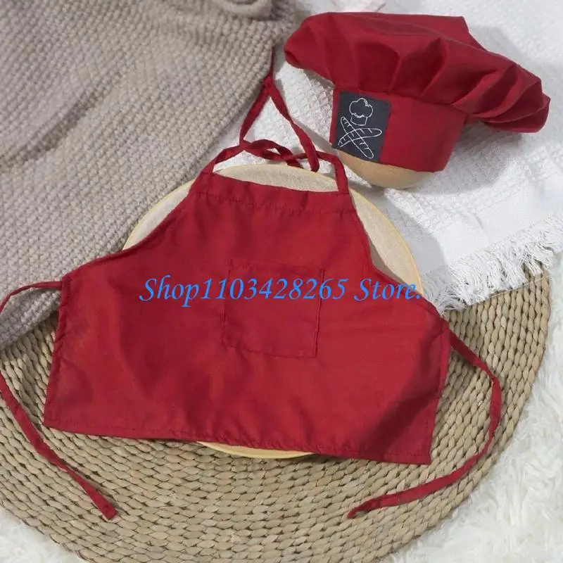 مجموعة أدوات الطبخ لحديثي الولادة لالتقاط الصور الفوتوغرافية للأطفال الرضع مع قبعة G2TE