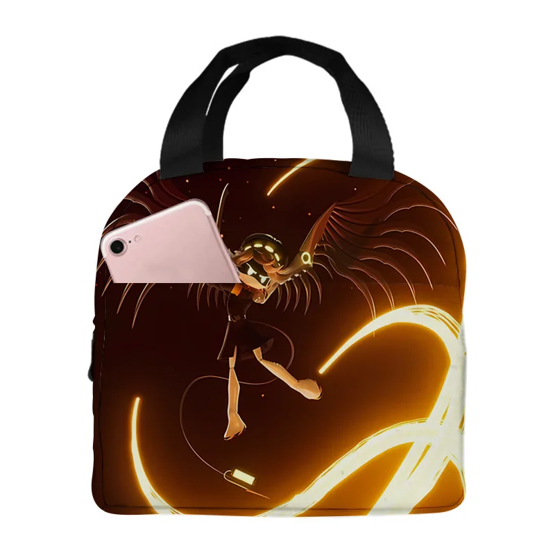 Hip Hop Popular Cool Murder Drones Student Work Lunchbox Thermal insulation Food Lunch Bag 3D Printed Portable Handbags Ice Bags