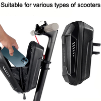 4-2L WILD MAN Electric Scooter Front Storage Bag Hard Shell Bag Large Capacity Waterproof Skateboard Hanging Case for M365 Pro