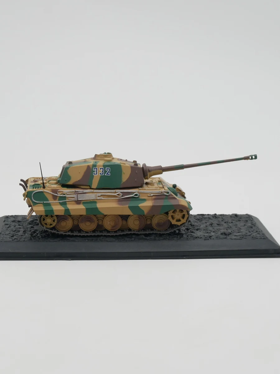 Moulé sous pression Ixo 1:72 échelle Pz.Kpfw VI Tiger II Ausf.B char tigre allemand modèle militaire en alliage modèle de voiture jouet à collectionner cadeau Souvenir