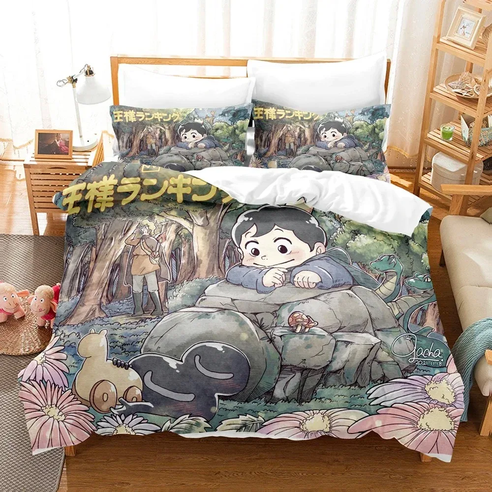 

New 3D Printing Anime Ranking of kings Bedding Set Double Twin King Duvet Cover Comforter Pillowcase Boys Girls Adults Bedroom