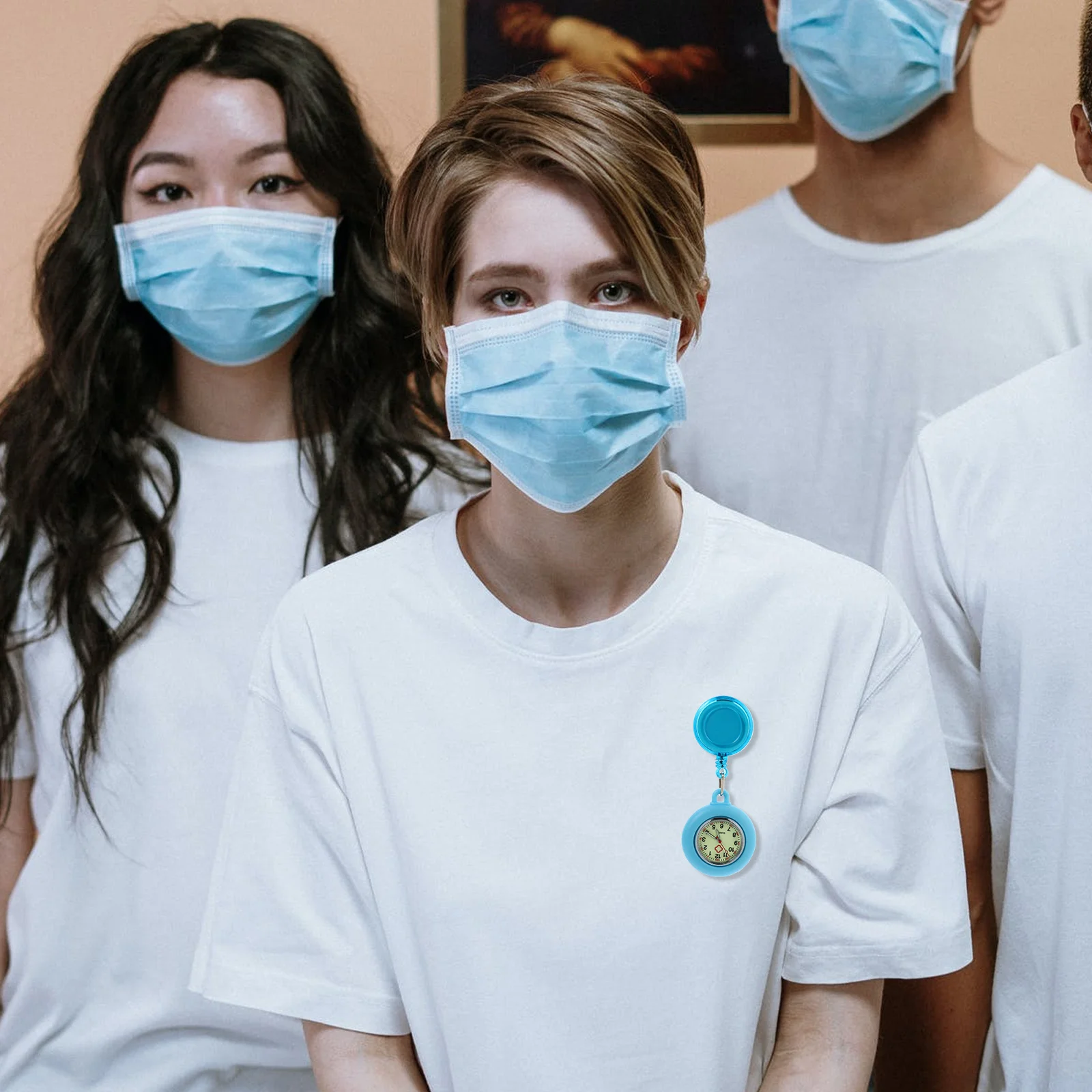 Luminous Nurse Watch Fashionable Quartz Pocket Watch For Women Men Medical Staff Gift Doctor Clip-On Timepiece