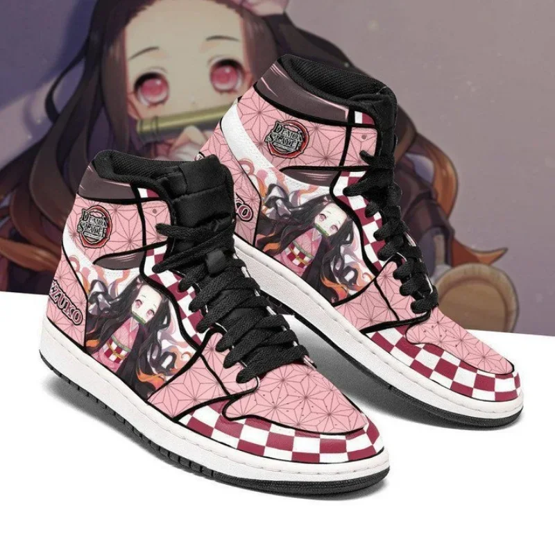 Demon Slayer Sneakers Cartoon Anime Characters Kimetsu No Yaiba Kamado Nezuko Tanjirou Mens Womens Running Shoes Birthday Gifts