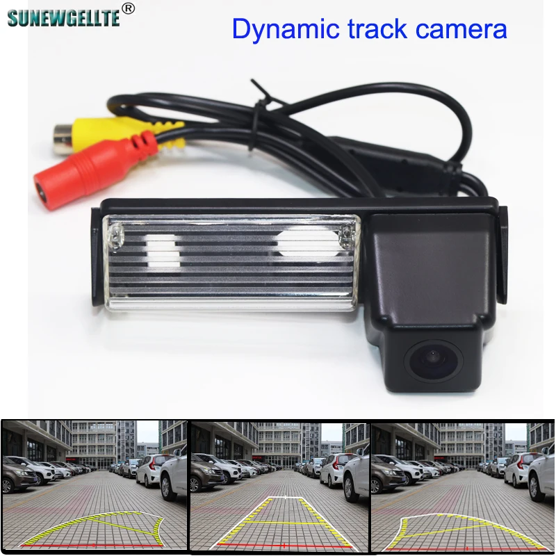 

Dynamic Trajectory Parking Line Car Reverse Rear View Camera For For Mitsubishi Montero Pajero Sport Grandis Challenger Nativa
