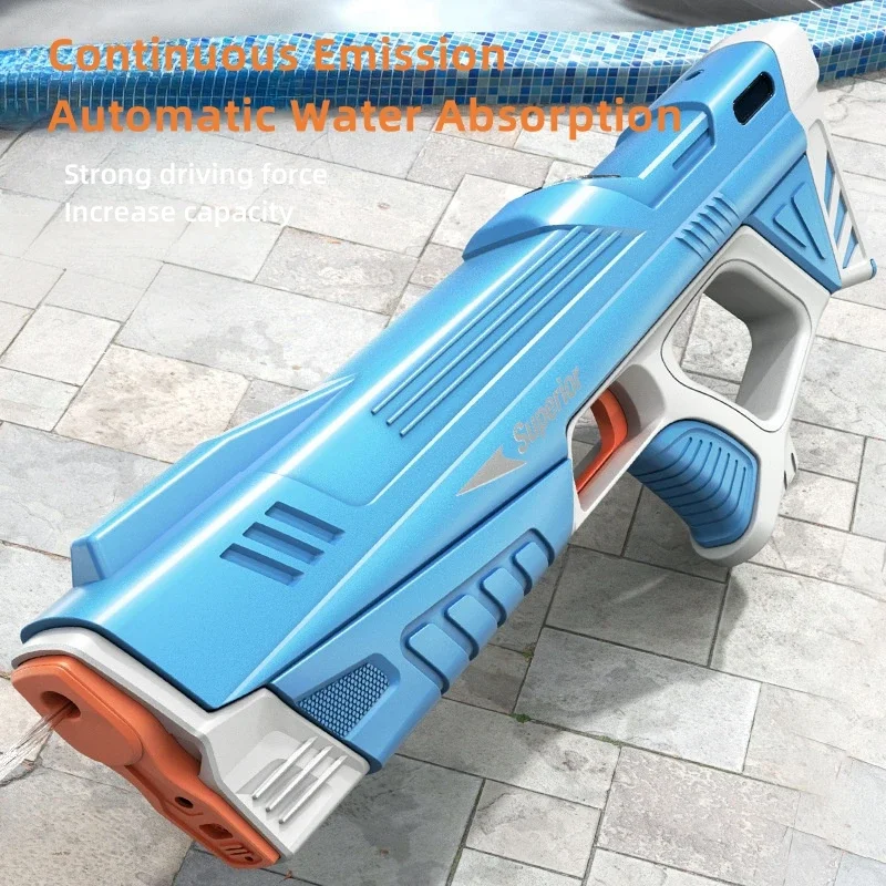 Water Gun Toys Kids Electric  Summer Outdoor Beach Battle Game Full Automatic Induction Absorb Water Spray Guns for Children