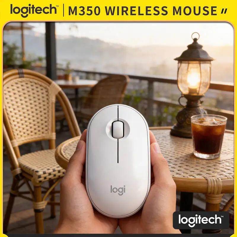 

Бесшумная мышь Logitech M350 Pebble - легкая (77 г), двухрежимная, с USB-приемником, радиус действия 10 м, идеально подходит для путешествий, дома и офиса