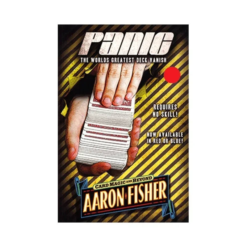 PANIC RED BY AARON FISHER Magic Tricks,Card Magia Props Mentalism Magic,Stage,Close Up,Accessories,Illusions,Party Magic